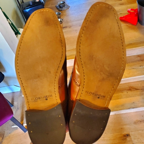 Florsheim Castellano Wingtip Oxford Size 13 D Saddle Tan - Picture 5 of 6